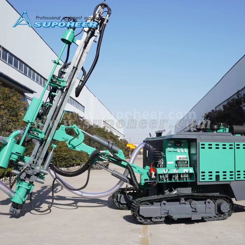 Crawler type hydraulic down hole drilling rig